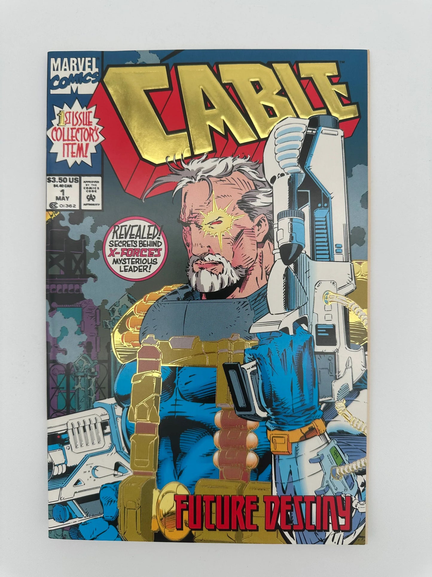 Cable #1 Embossed Gold Foil - Glass City Comics & Collectibles