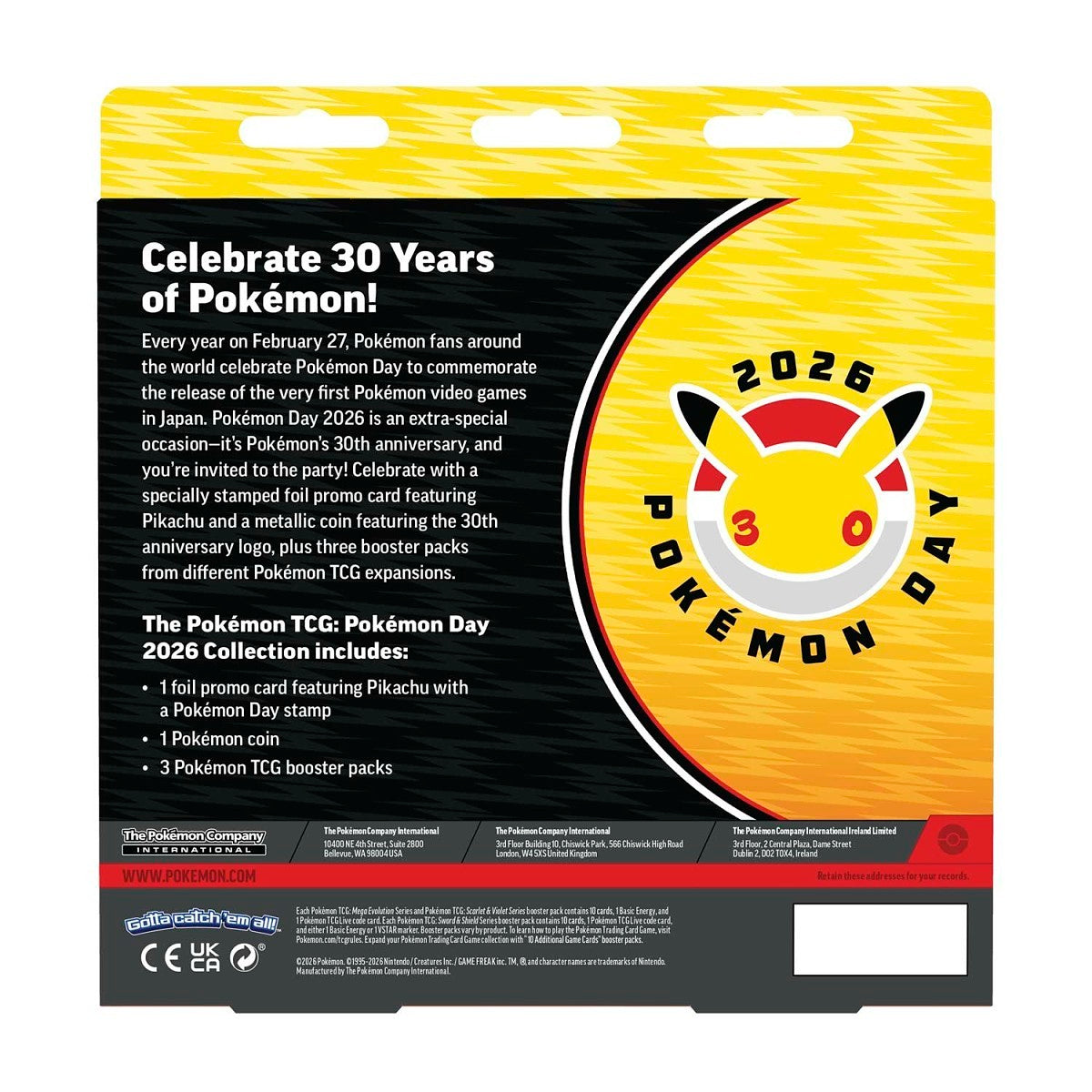 Pokémon Trading Card Game Pokémon Day 2026 Collection