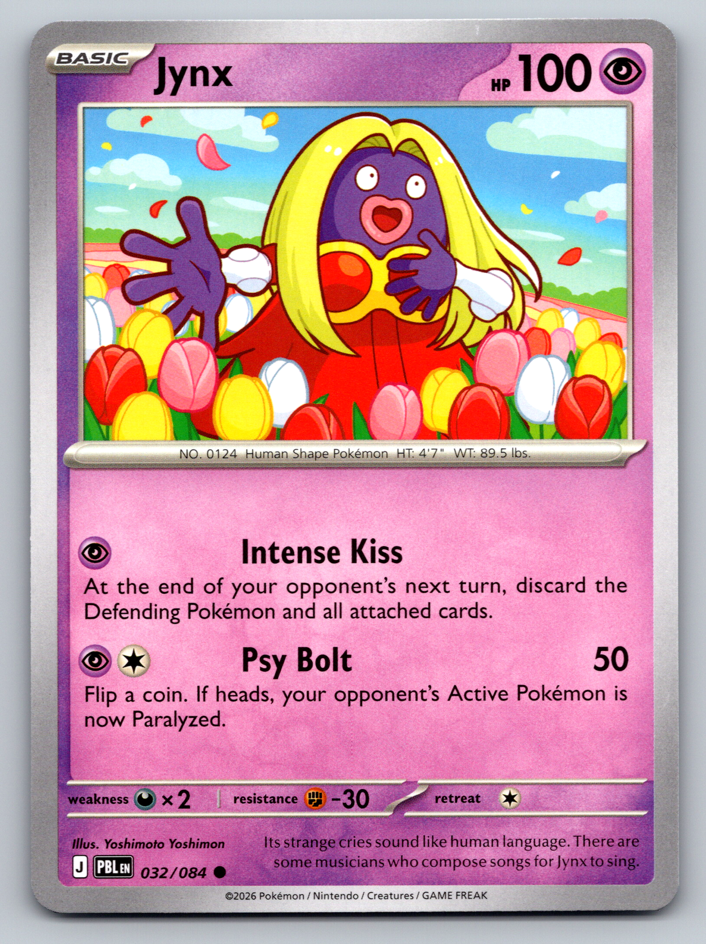 Pokémon Trading Card Game Mega Evolution Pitch Black PBL 032/084 Jynx Card