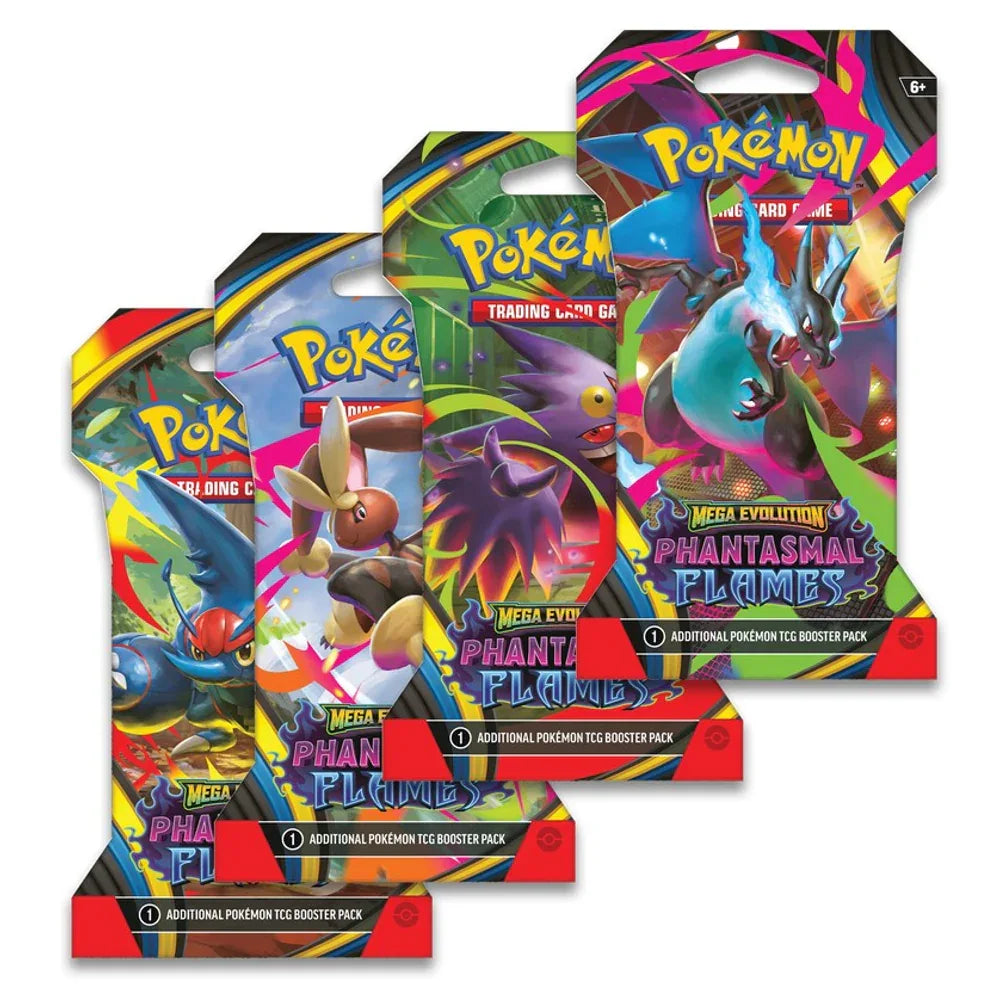 Pokémon TCG: Mega Evolutions - Phantasmal Flames Sleeved Booster - Glass City Comics & Collectibles