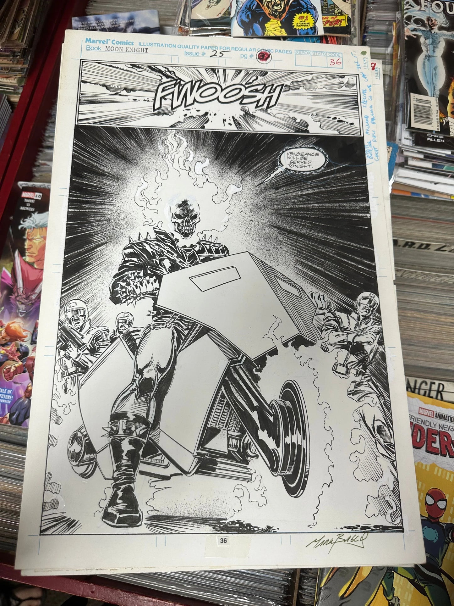 Moon Knight Issue 25 Pg. 31 Original Comic Art - Glass City Comics & Collectibles