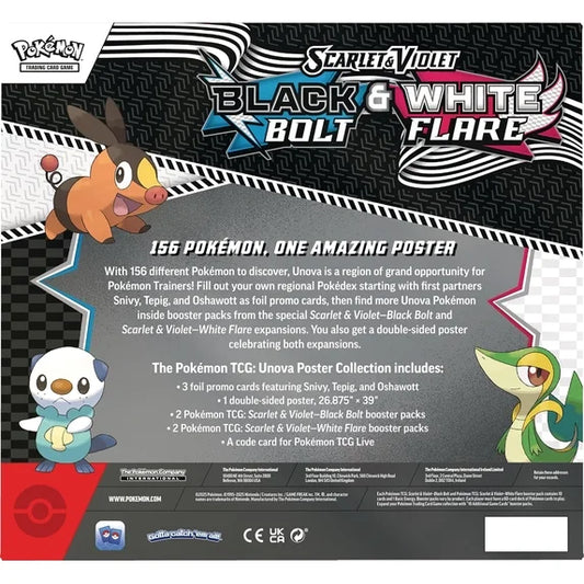 Pokémon Trading Card Game Scarlet & Violet Black Bolt & White Flare Poster Collection