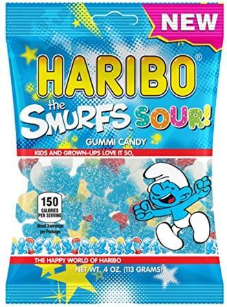 Haribo The Smurfs Sour 4 oz - Glass City Comics & Collectibles