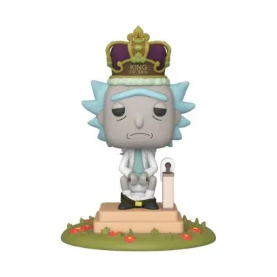 Funko Pop! Deluxe: Rick and Morty King of $#!+ #694 With Sound! - Glass City Comics & Collectibles