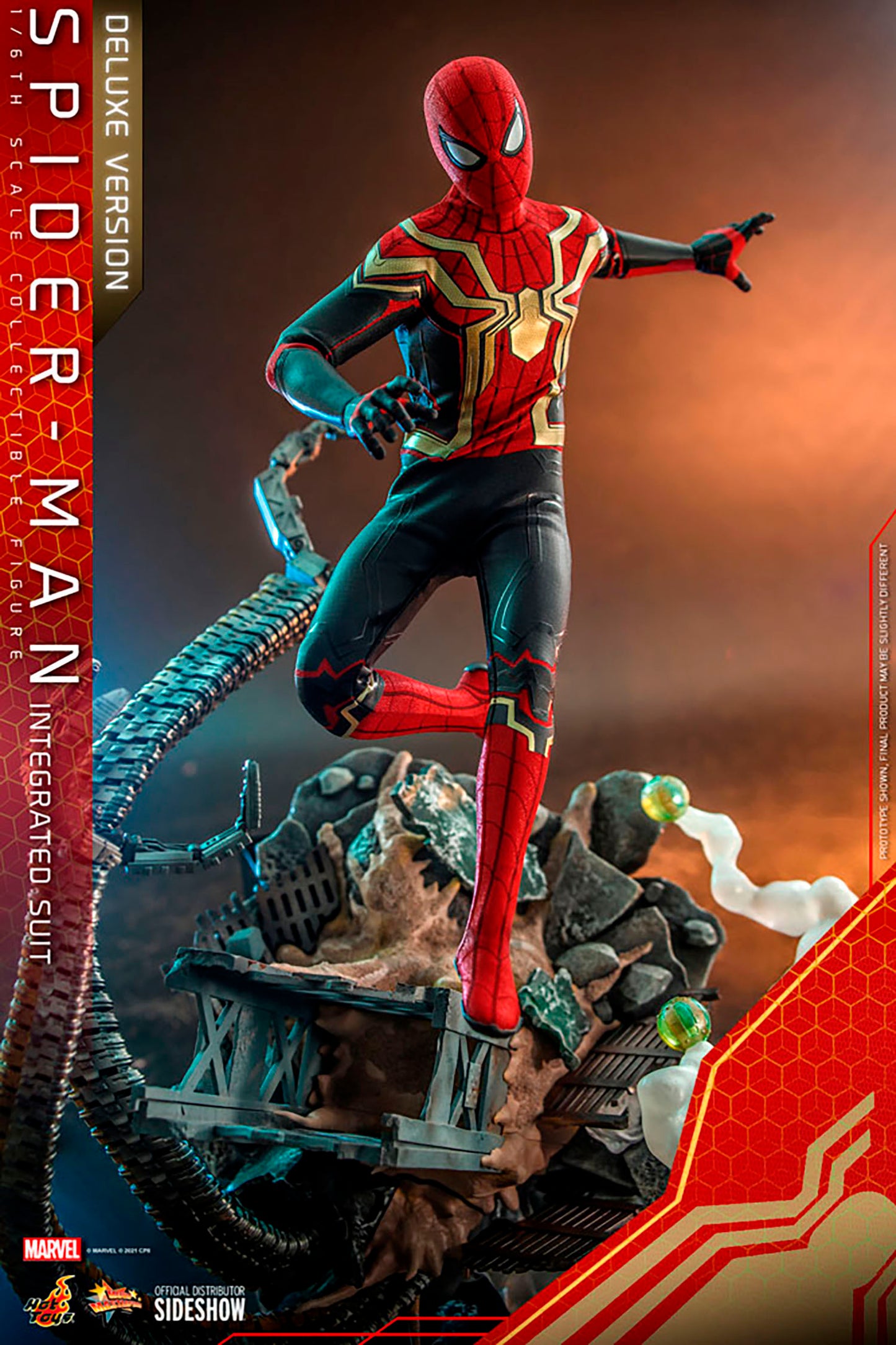 Spider-Man (Integrated Suit) Deluxe Version Sixth Scale Figure