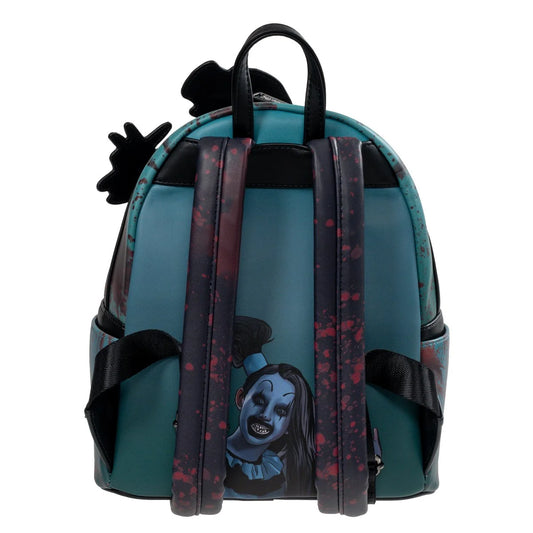 Terrifier Art the Clown Blood Splatter Glow-in-the-Dark Mini-Backpack - Entertainment Earth Exclusive