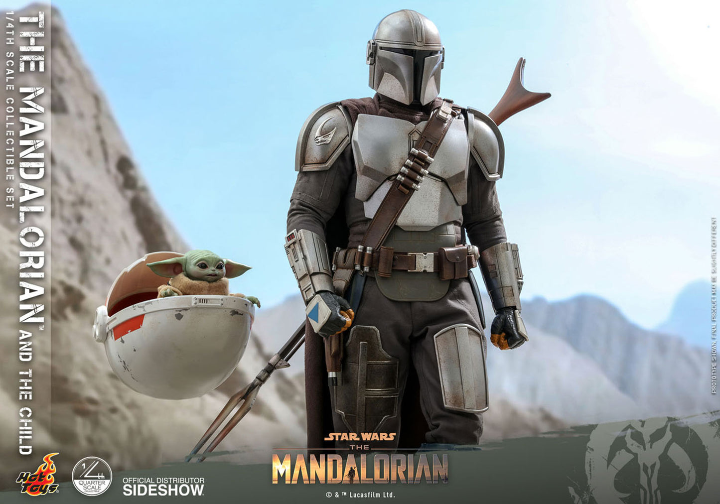The Mandalorian and The Child Quarter Scale Collectible Set