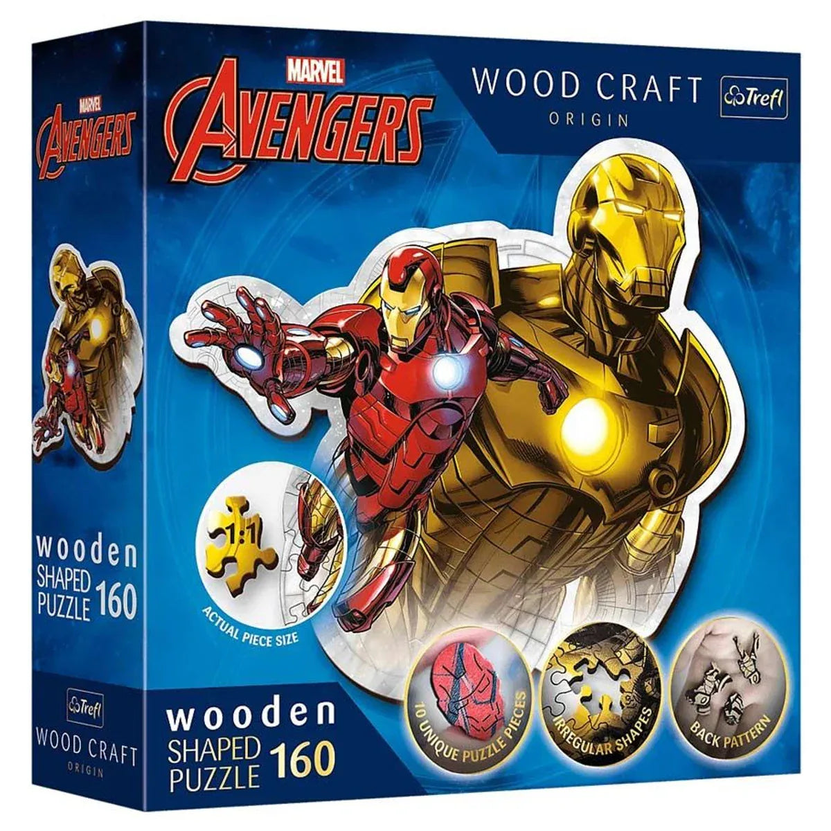 Puzzle: Marvel: Woodcraft: Brave Iron Man 160 Piece - Glass City Comics & Collectibles