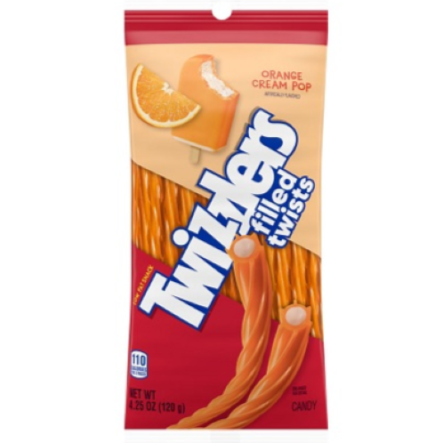 Twizzlers Filled Orange Cream Pop 4.25 oz