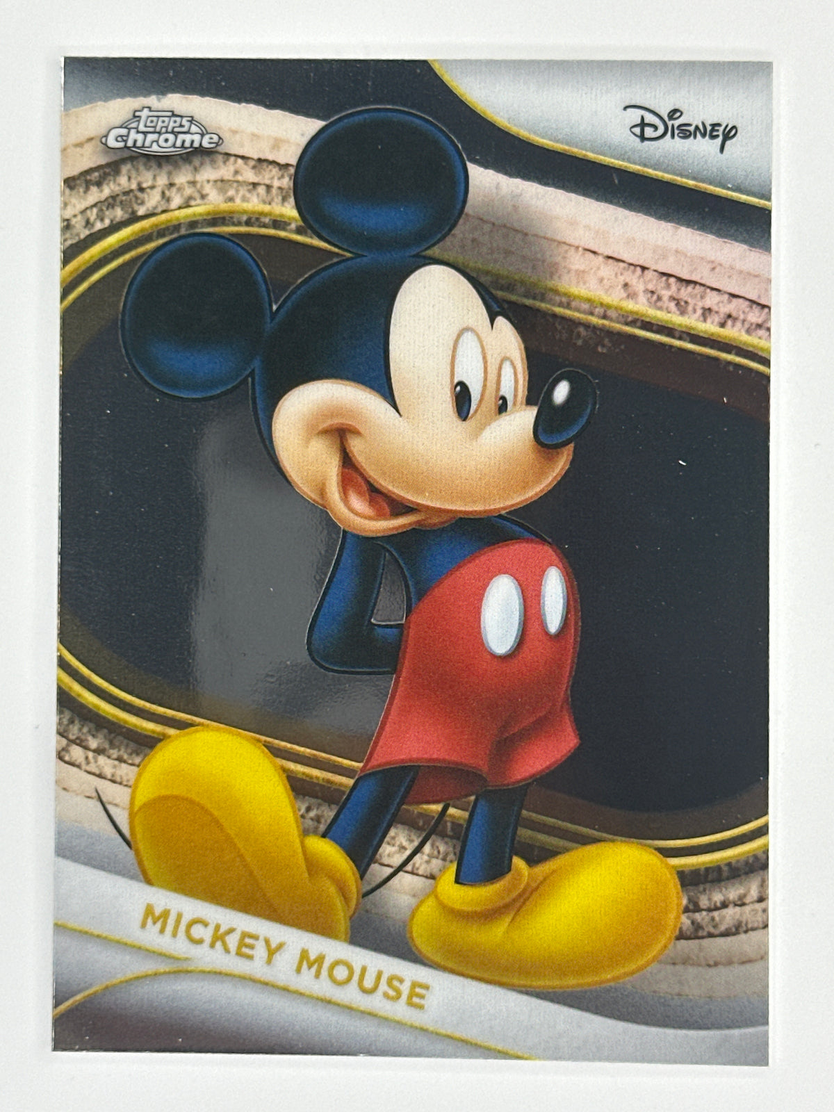 2025 Topps Disney Chrome 001 Mickey Mouse Base Card
