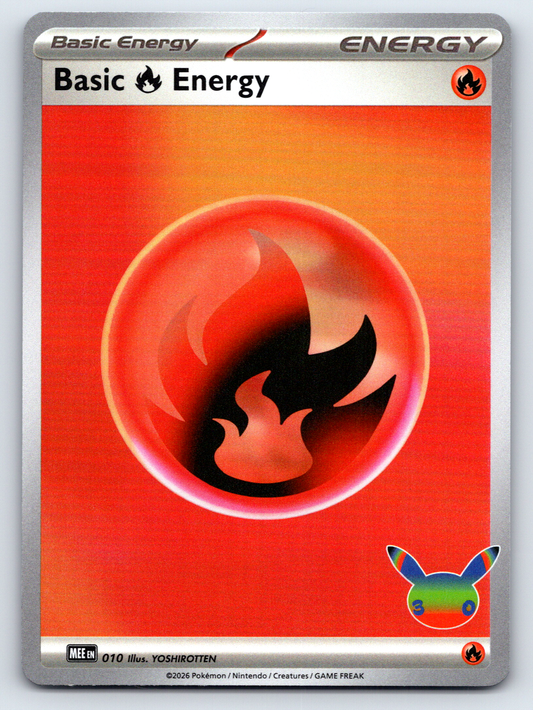 Pokémon Trading Card Game 30th Celebration MEE 010 Fire Energy