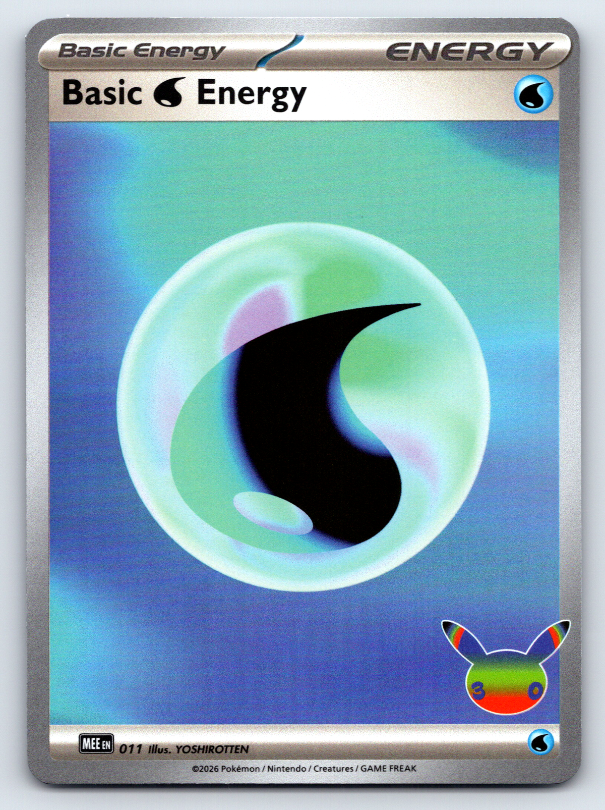 Pokémon Trading Card Game 30th Celebration MEE 011 Water Energy