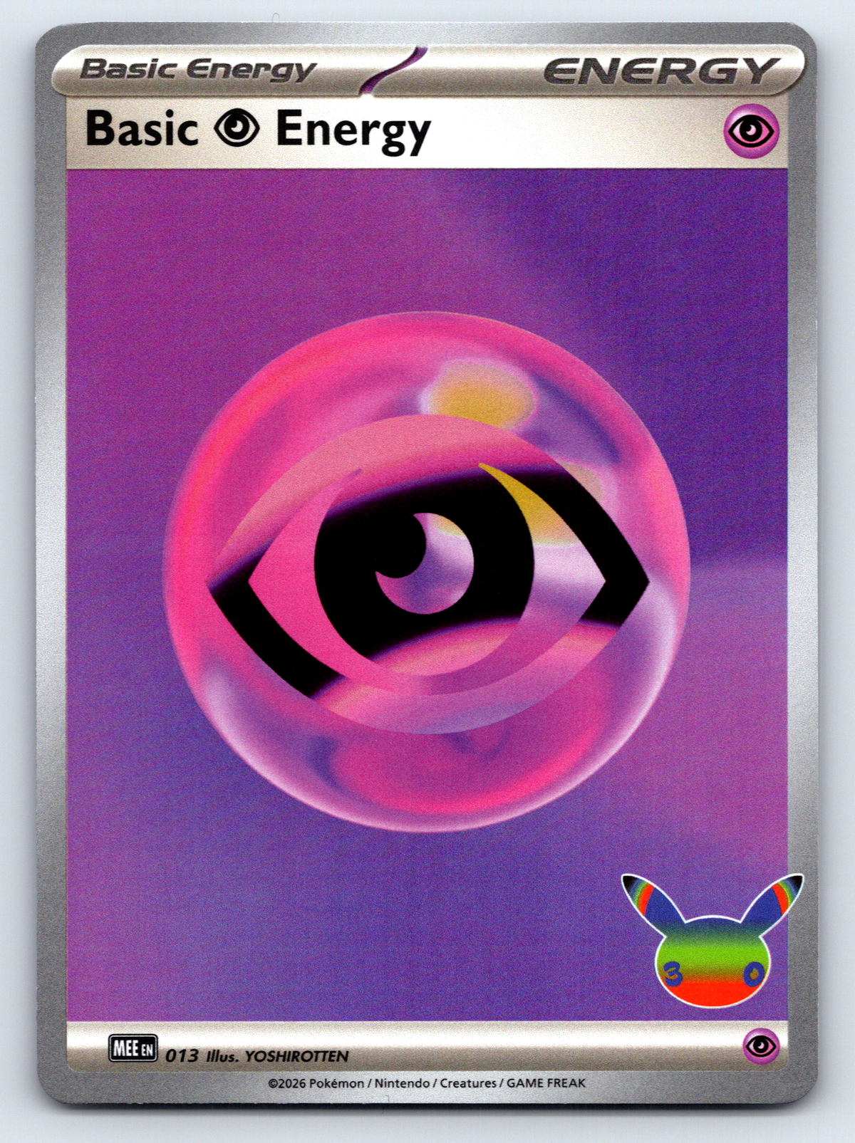 Pokémon Trading Card Game 30th Celebration MEE 013 Psychic Energy