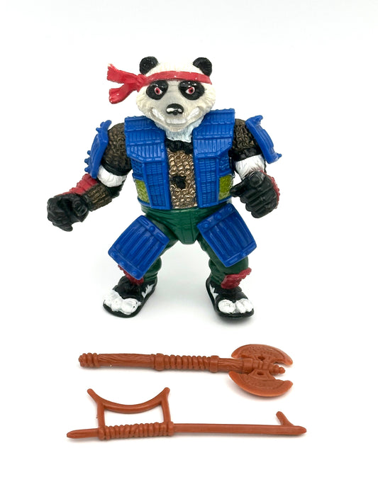 Vintage 1990 TMNT Panda Khan Action Figure – Near Complete Original Playmates Release