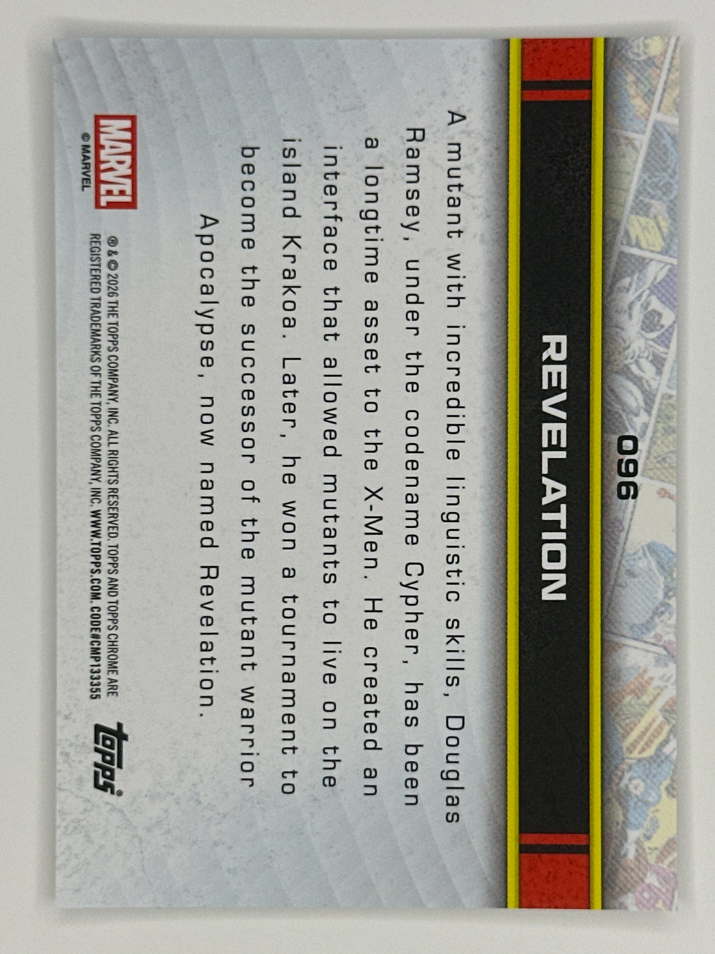 2026 Topps Marvel Chrome 096 Revelation Base Card