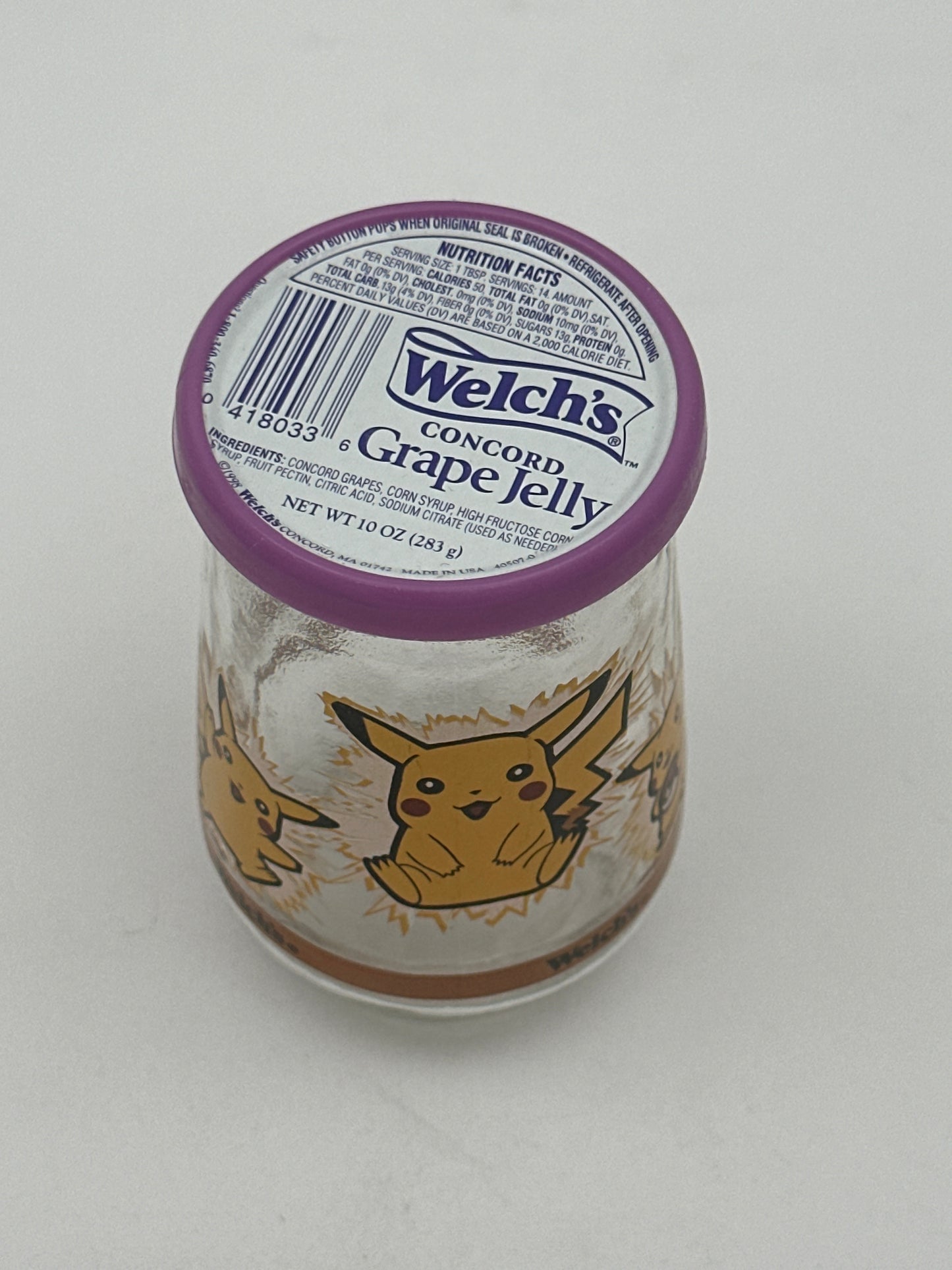 Nintendo Pokémon Pikachu Welch's Jelly Jar With Lid