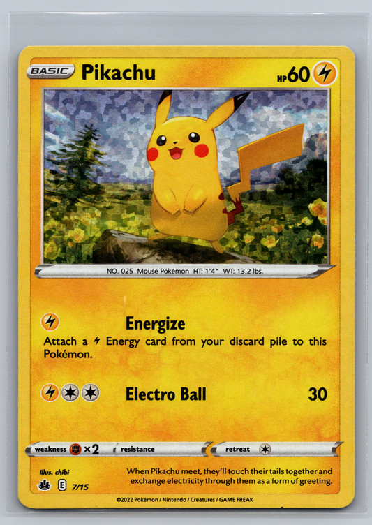 Pokémon Trading Card Game McDonald's Match Battle 07/15 Pikachu Card