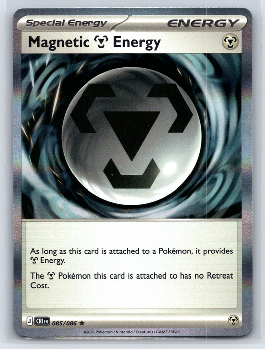 Pokémon Trading Card Game Mega Evolution Chaos Rising CRI 085/086 Magnetic Energy
