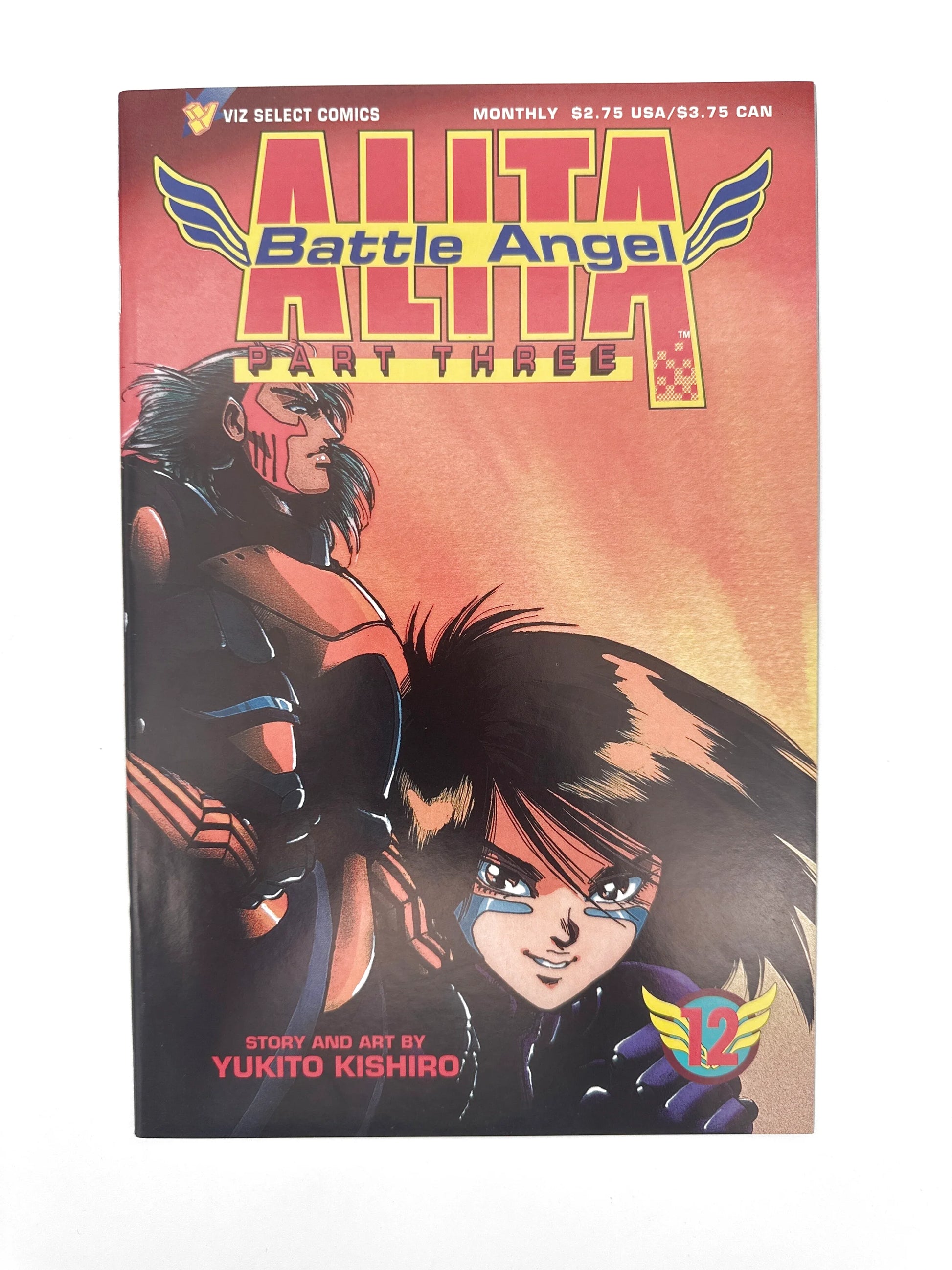 Manga comic book featuring ’Alita: Battle Angel Part Three’ by Yukito Kishiro