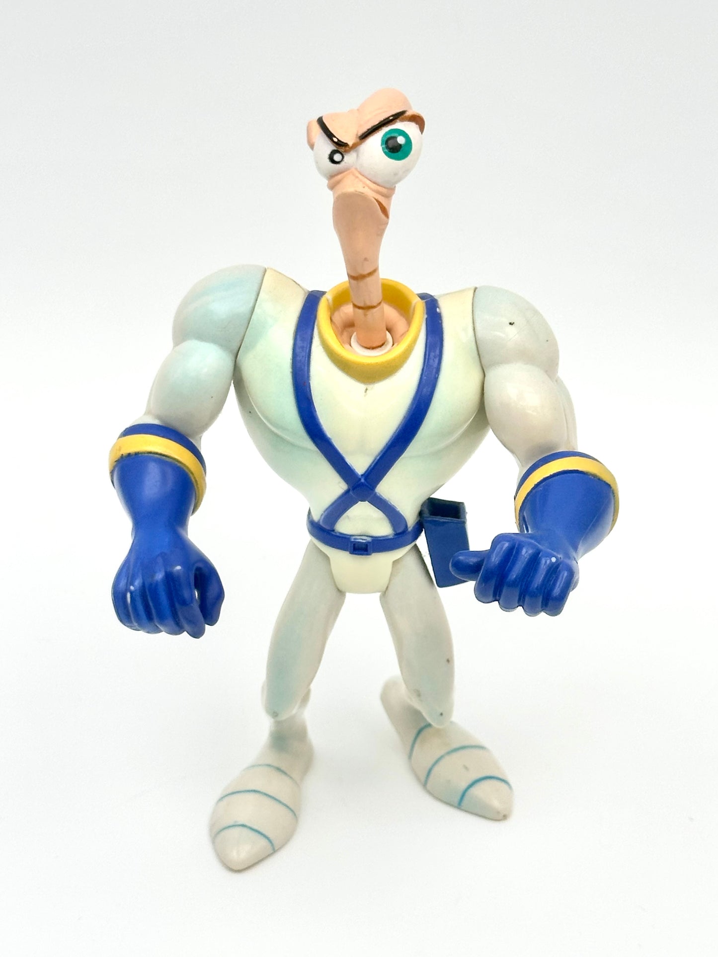 Vintage 1994 Earthworm Jim Action Figure with Snot – Playmates Toys
