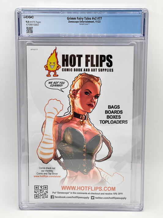 Grimm Fairy Tales #77 Sun Khamunaki Catch 'Em Cosplay ZRated Variant Limited to 100 CGC 9.8