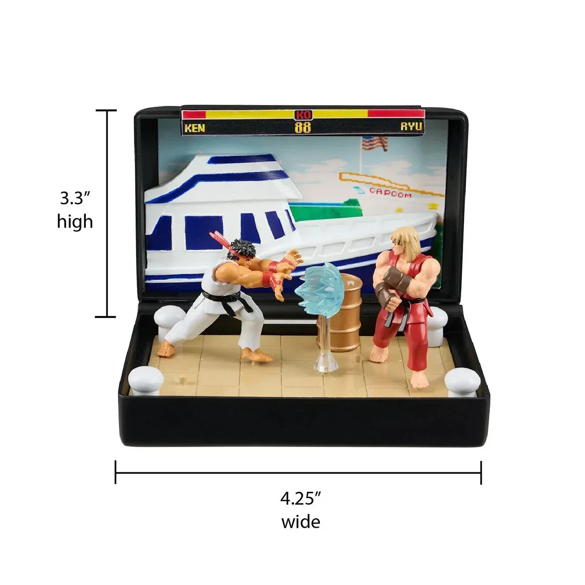 Console Heroes Sega Mega Drive Street Fighter II Cartridge Diorama Playset - Glass City Comics & Collectibles