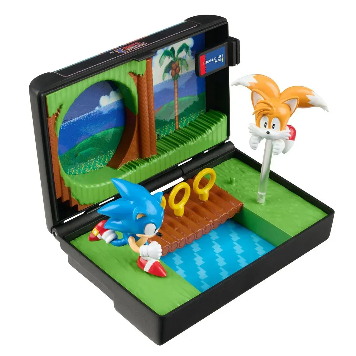 Console Heroes Sega Genesis Sonic the Hedgehog 2 Cartridge Diorama Playset - Glass City Comics & Collectibles