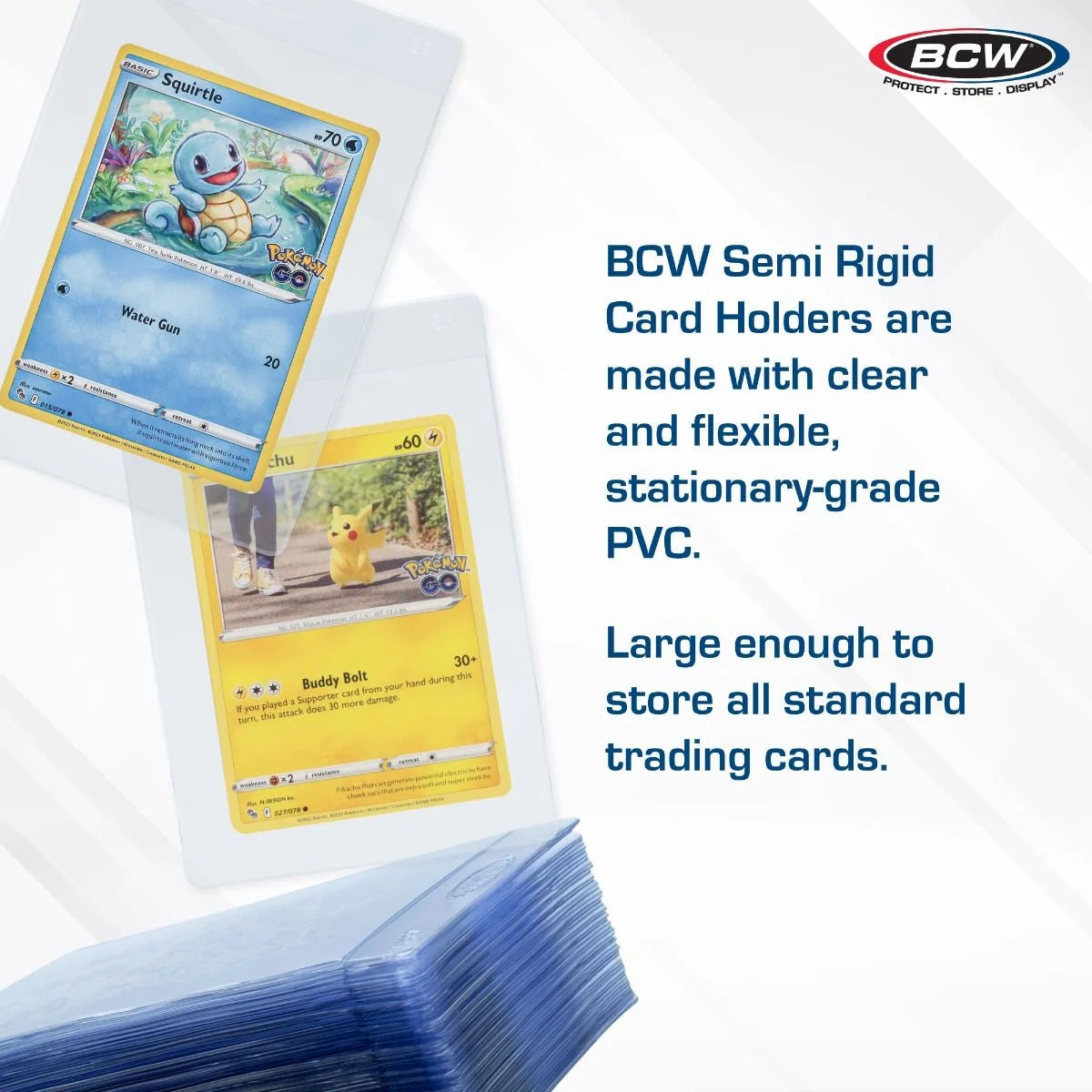 BCW Semi-Rigid Card Holders #1 – 50 Count