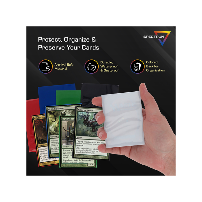 BCW Spectrum Chroma Inner Sleeves – White – 100 Count
