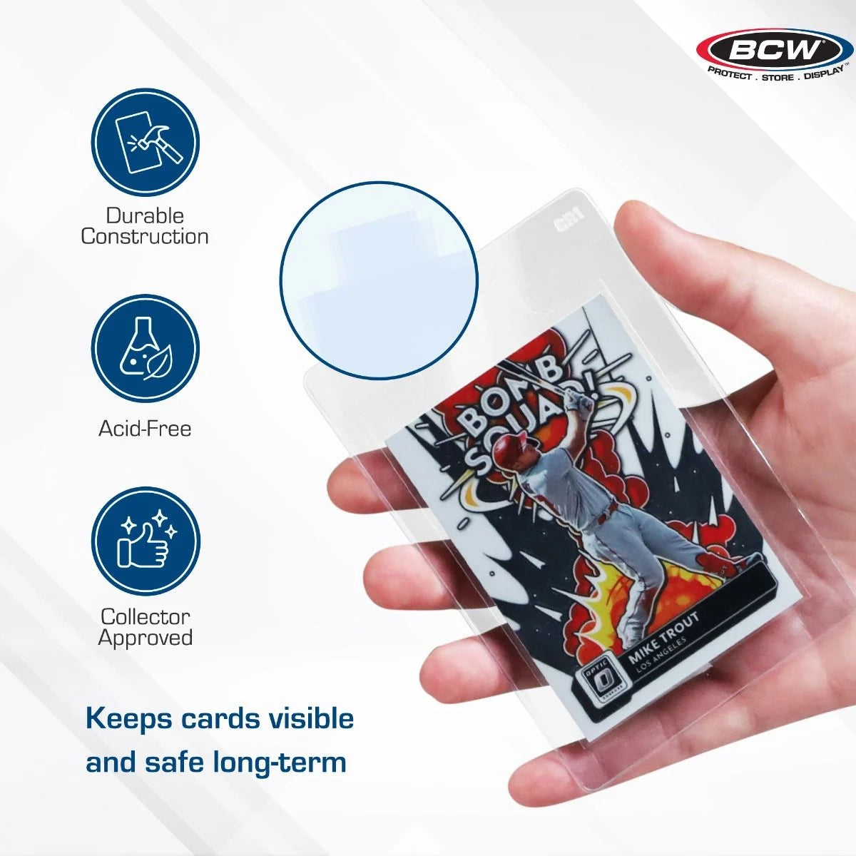 BCW Standard Card Sleeves with Pull Tab (100 Count)
