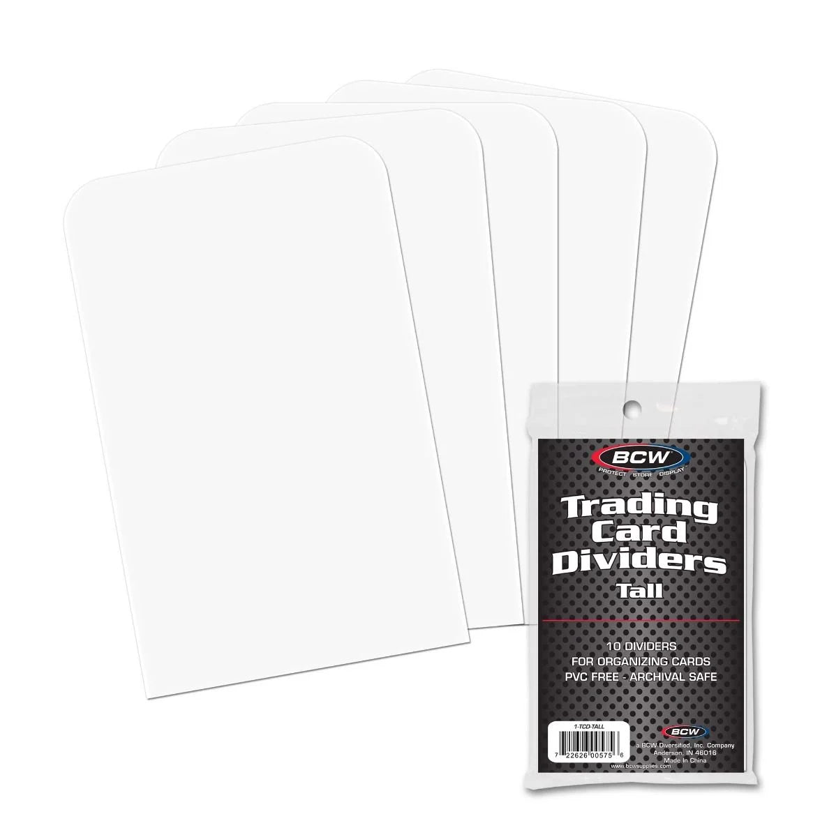 BCW Tall Trading Card Dividers – 10 Count