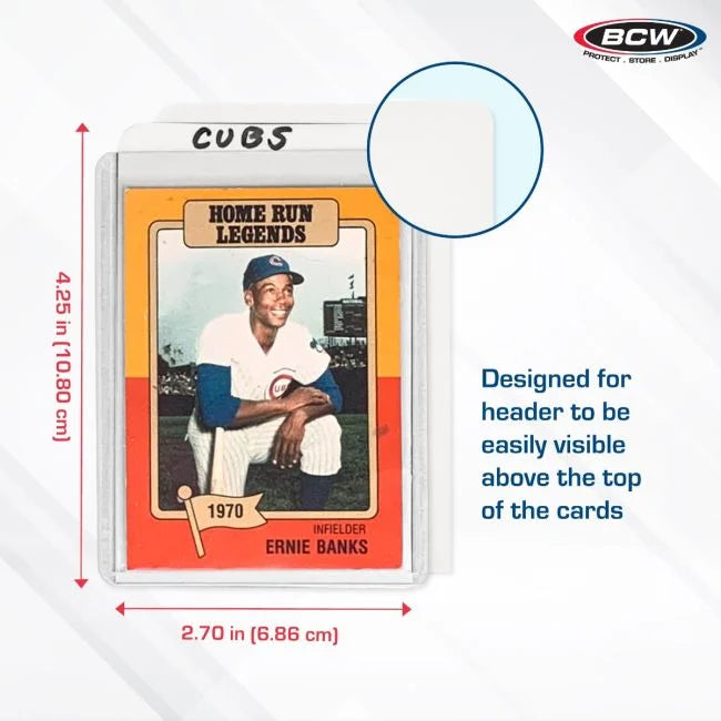 BCW Tall Trading Card Dividers – 10 Count