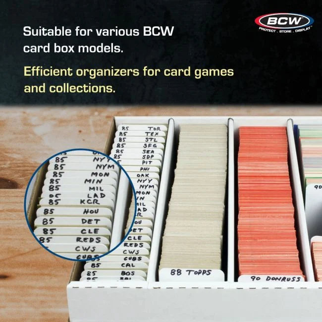 BCW Tall Trading Card Dividers – 10 Count