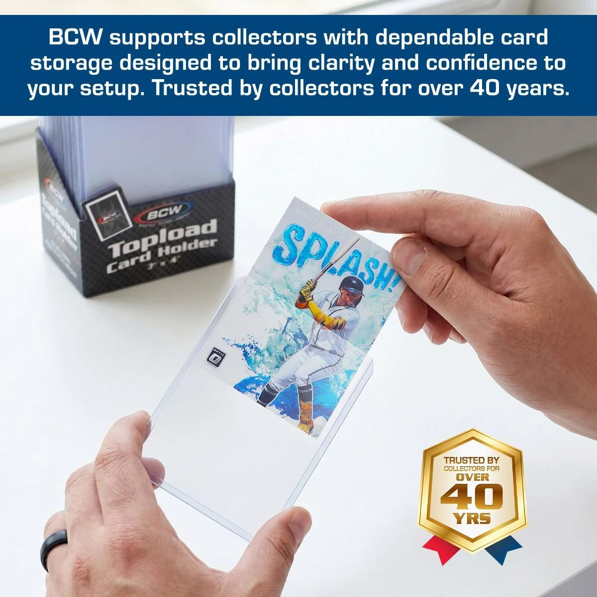 BCW Topload Card Holder 3x4 – Standard (25 Count)
