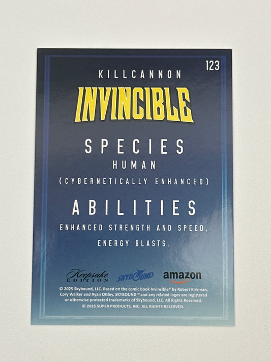 2025 Invincible Season 1 Keepsake Trading Card #123 Killcannon Base Card