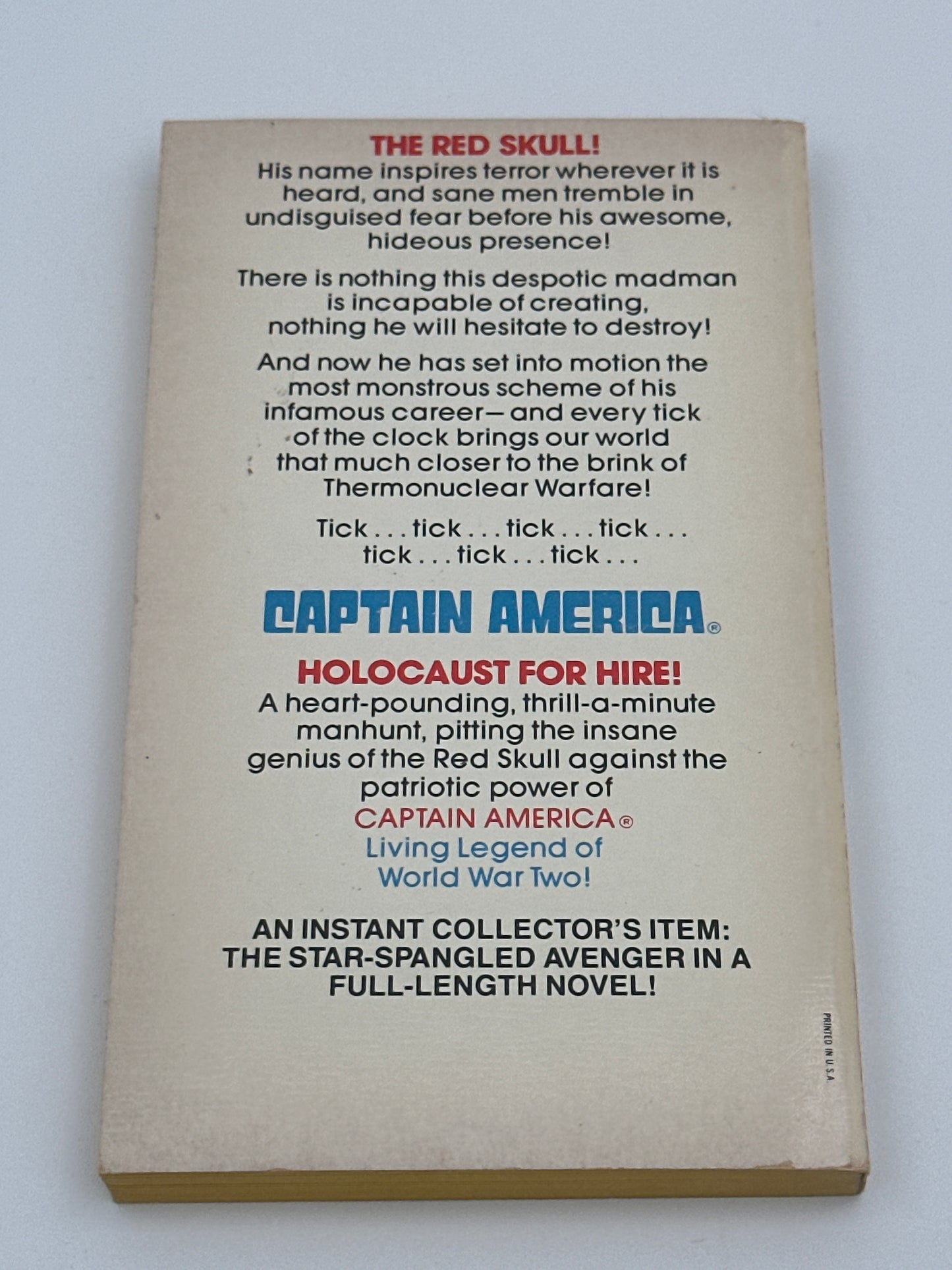 Stan Lee Presents: Captain America Holocaust for Hire by Joseph Silva