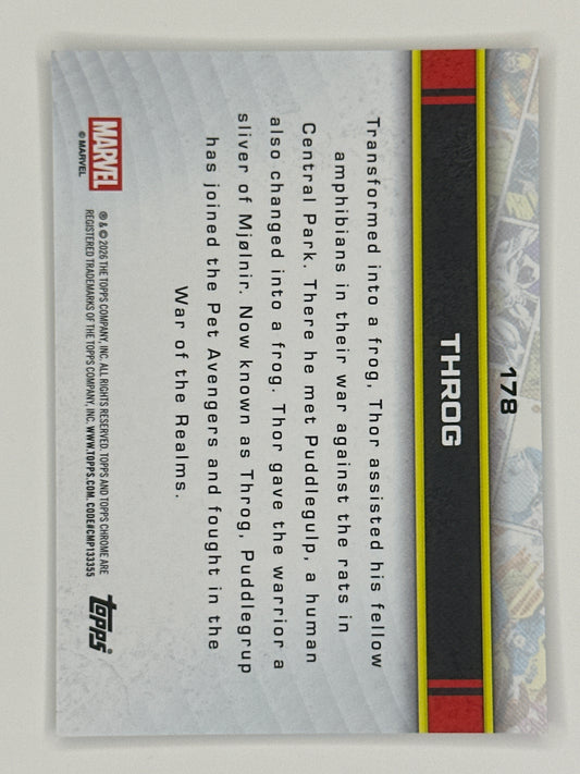 2026 Topps Marvel Chrome 178 Throg Base Card