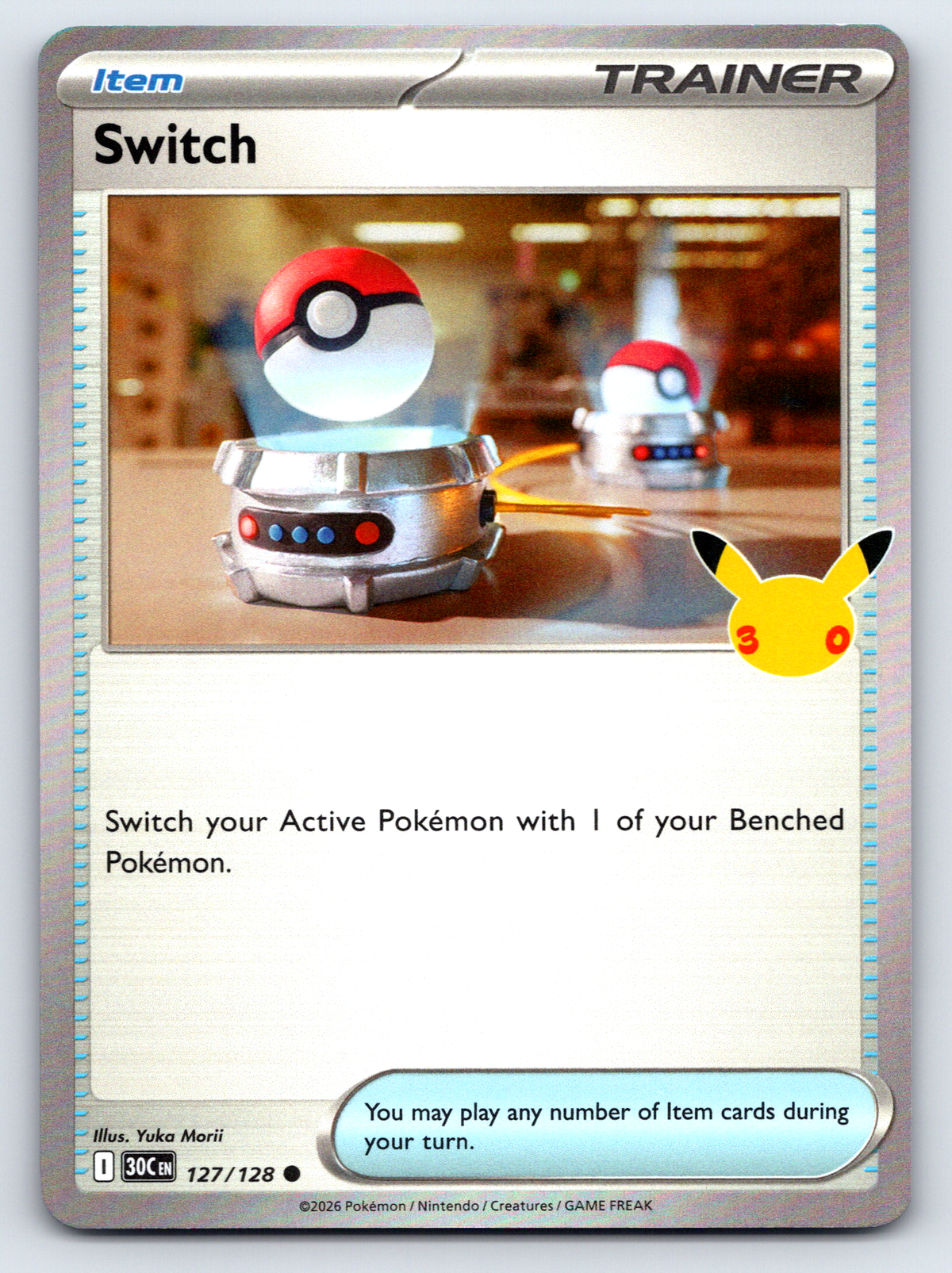 Pokémon Trading Card Game 30th Celebration 30C 127/128 Switch