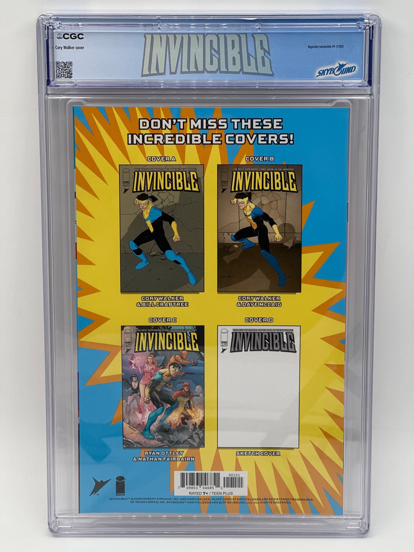 Invincible #1 Foil Edition PS5 Lunar Exclusive Variant CGC 9.8 Custom Label