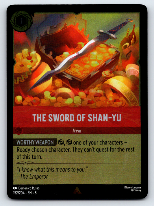 Disney Lorcana Trading Card Game Reign of Jafar 152/204 The Sword of Shan-Yu Card