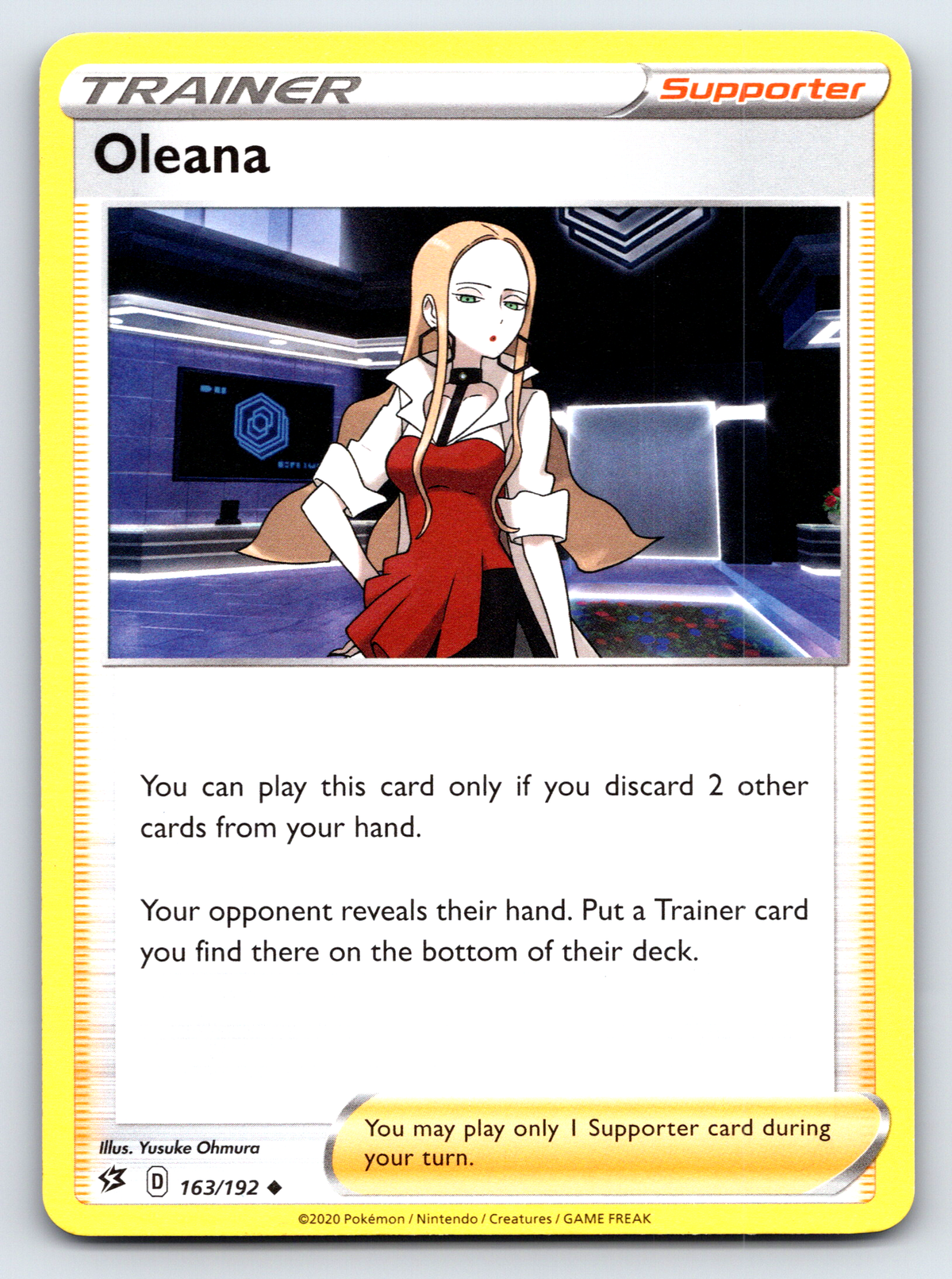 Pokémon Trading Card Game Sword & Shield Rebel Clash RCL 163/192 Oleana