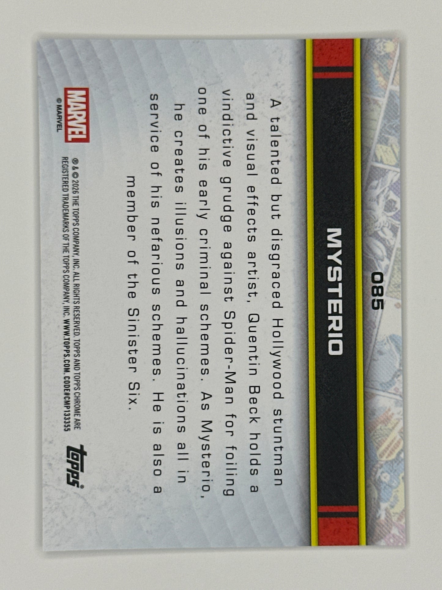2026 Topps Marvel Chrome 085 Mysterio Base Card