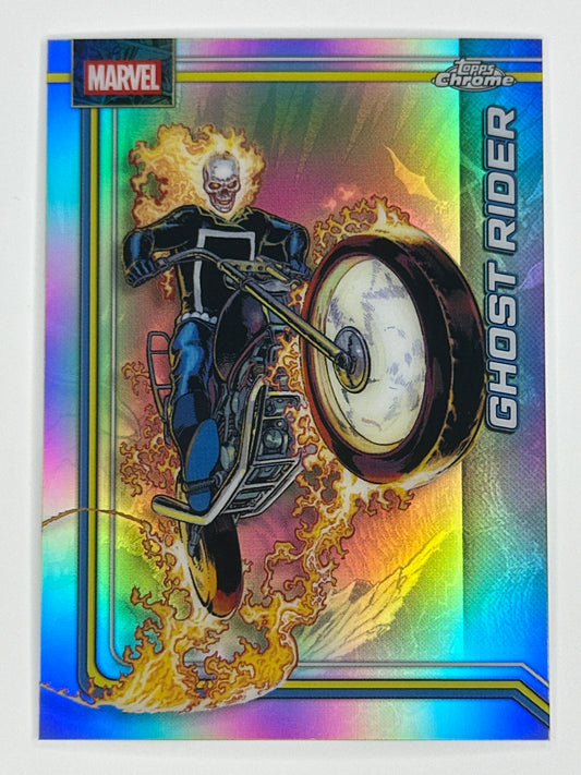 2026 Topps Marvel Chrome 041 Ghost Rider Base Refractor Card