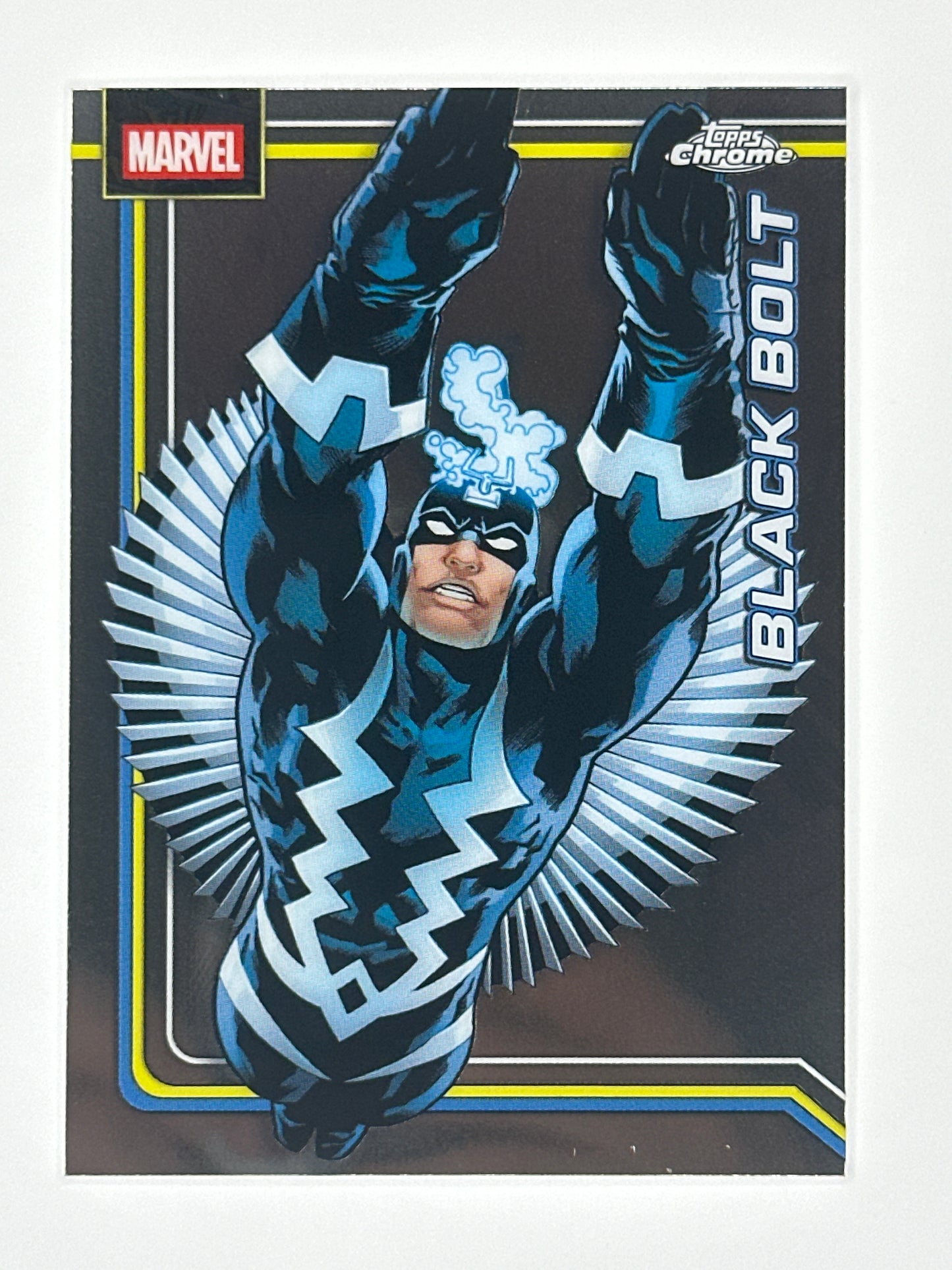 2026 Topps Marvel Chrome 012 Black Bolt Base Card