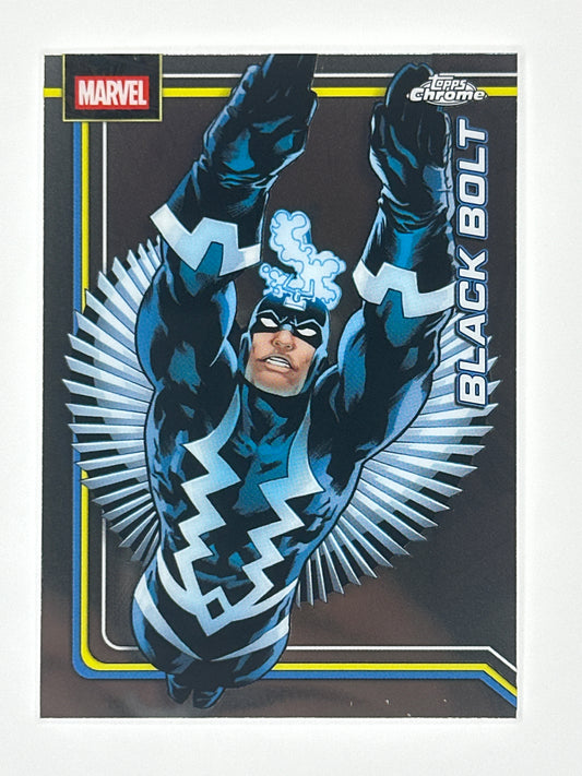 2026 Topps Marvel Chrome 012 Black Bolt Base Card