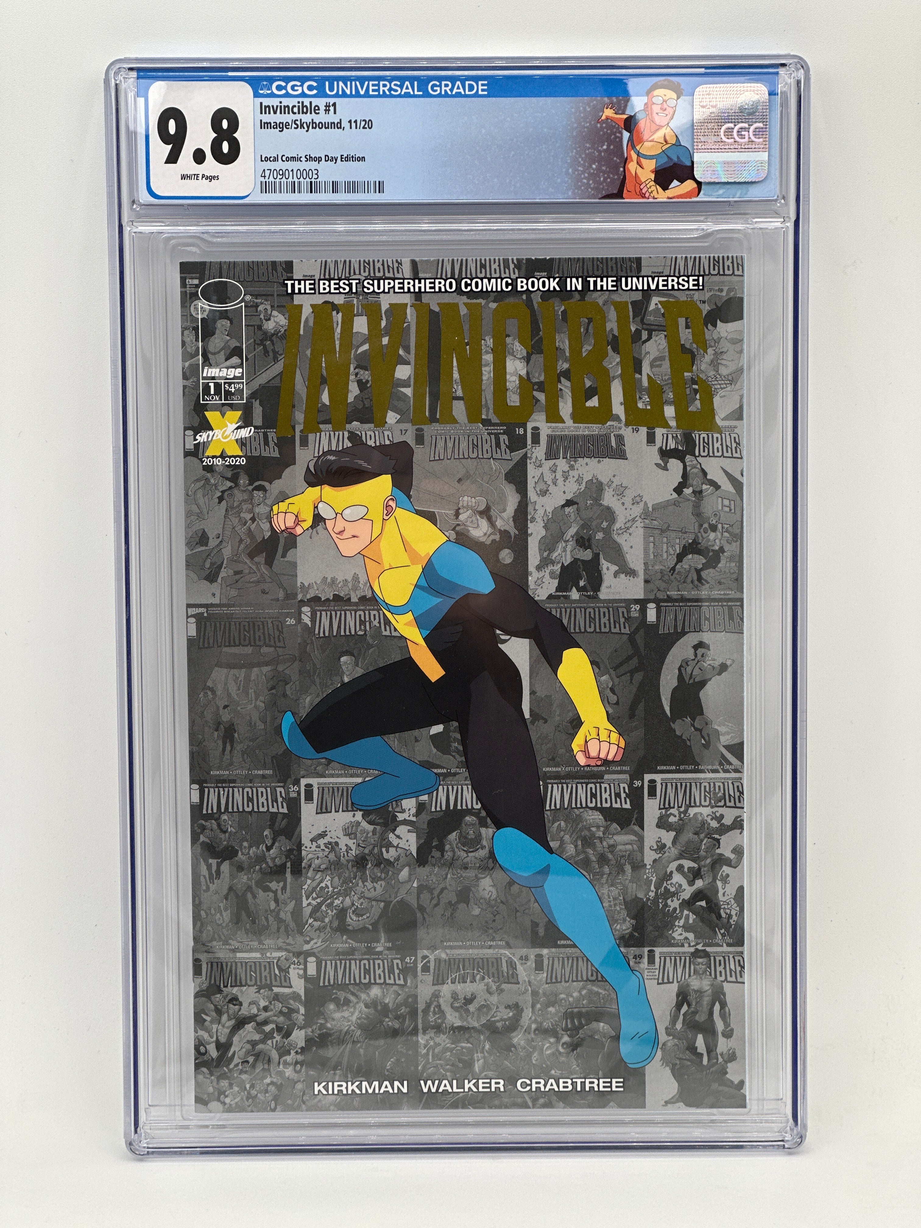 Invincible #1 LCSD Edition CGC 9.8 Custom Label – Glass City