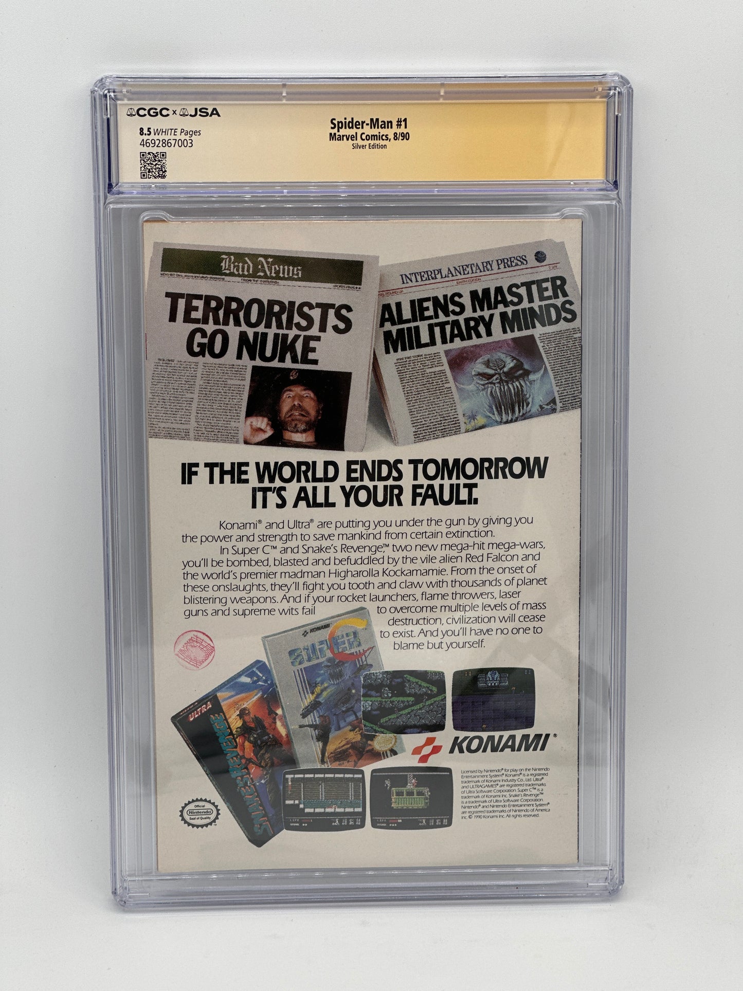 Spider-Man #1 Signed by Todd McFarlane CGC 8.5