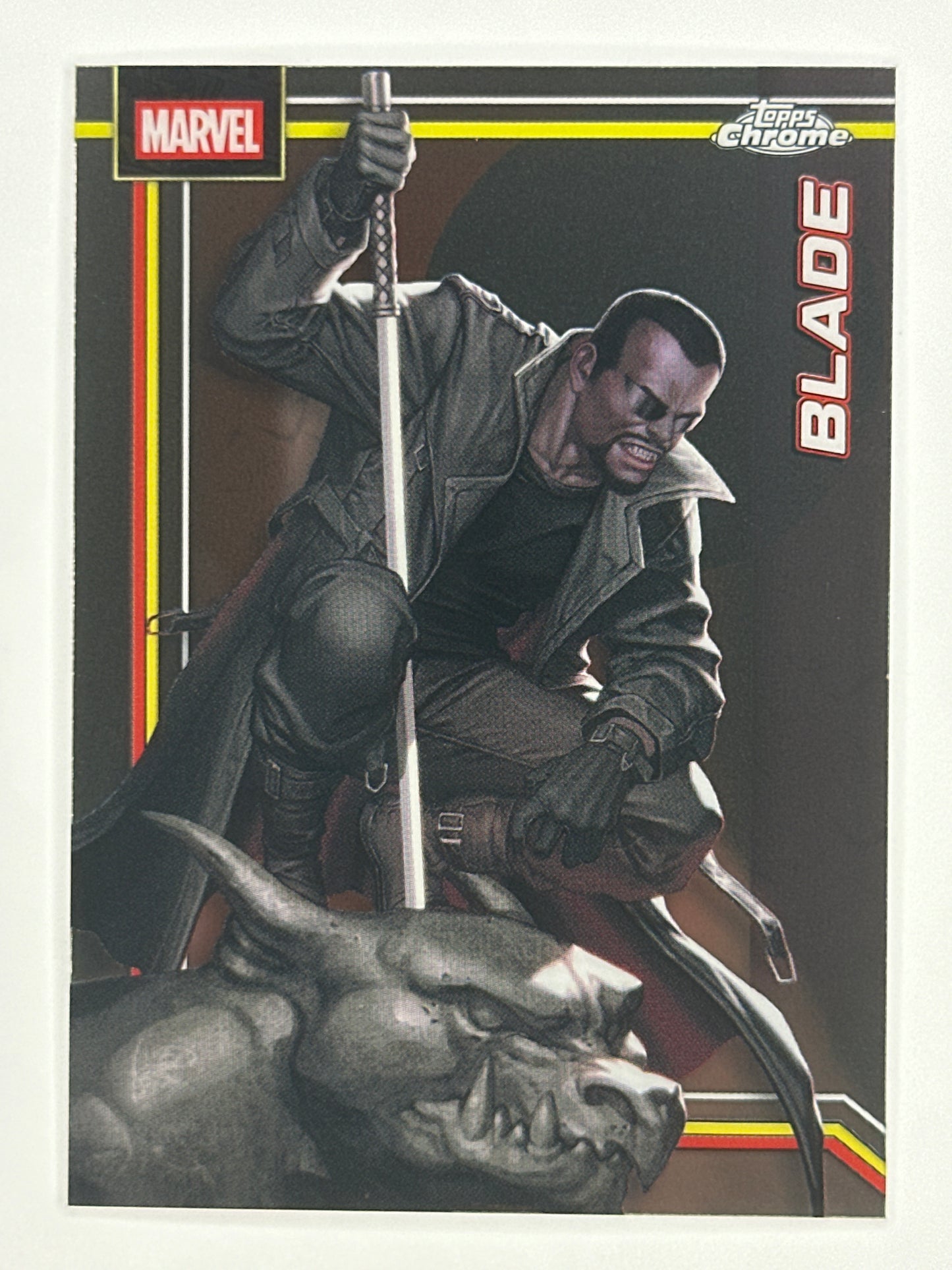 2026 Topps Marvel Chrome 017 Blade Base Card