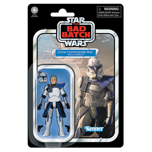 Star Wars The Vintage Collection Clone Commander Rex, The Bad Batch Action Figure (3.75”)