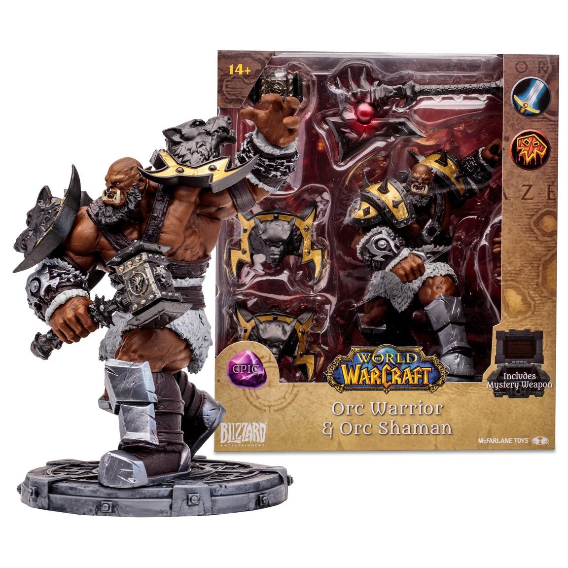 McFarlane - World of Warcraft - 1:12 Posed Figure - Orc: Shaman / Warrior (Epic)